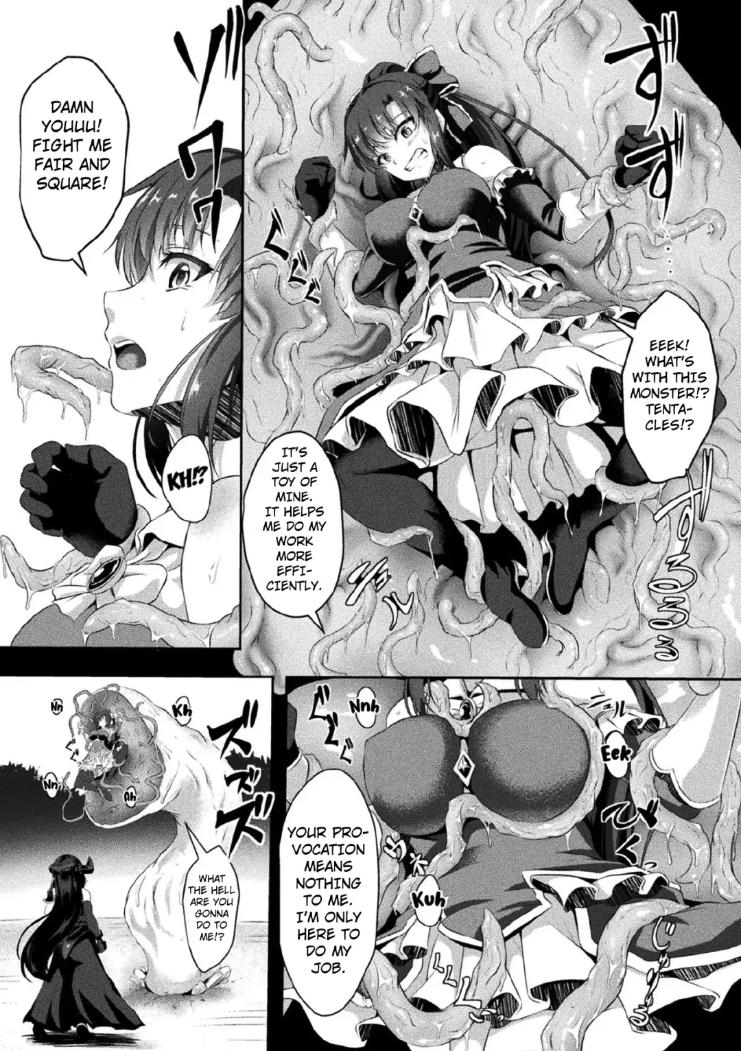 [Hakomaru] ~Mahou Kenshi Shokujoku no Kokuin~ | The Magical Pugilist ~Engraving of Tentacle Disgrace~ Fhentai - Page 4