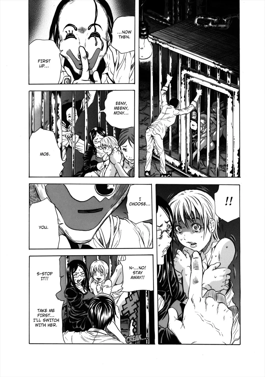 [Tachibana Naoki] Do Re Ni Shi Yo U Ka Na ~Kyousei Shuuyou! Kichiku Pierrot no Choukyou Kangoku | Eeny, Meeny, Miny, Misery! Fhentai - Page 12