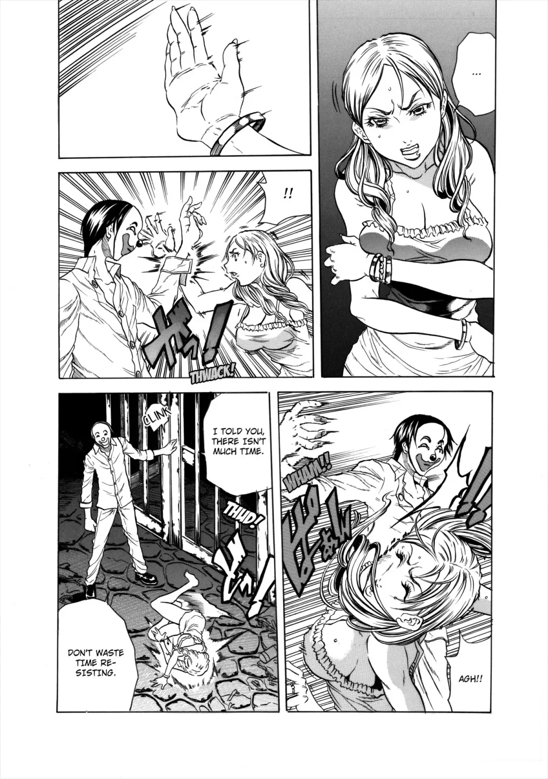 [Tachibana Naoki] Do Re Ni Shi Yo U Ka Na ~Kyousei Shuuyou! Kichiku Pierrot no Choukyou Kangoku | Eeny, Meeny, Miny, Misery! Fhentai - Page 43