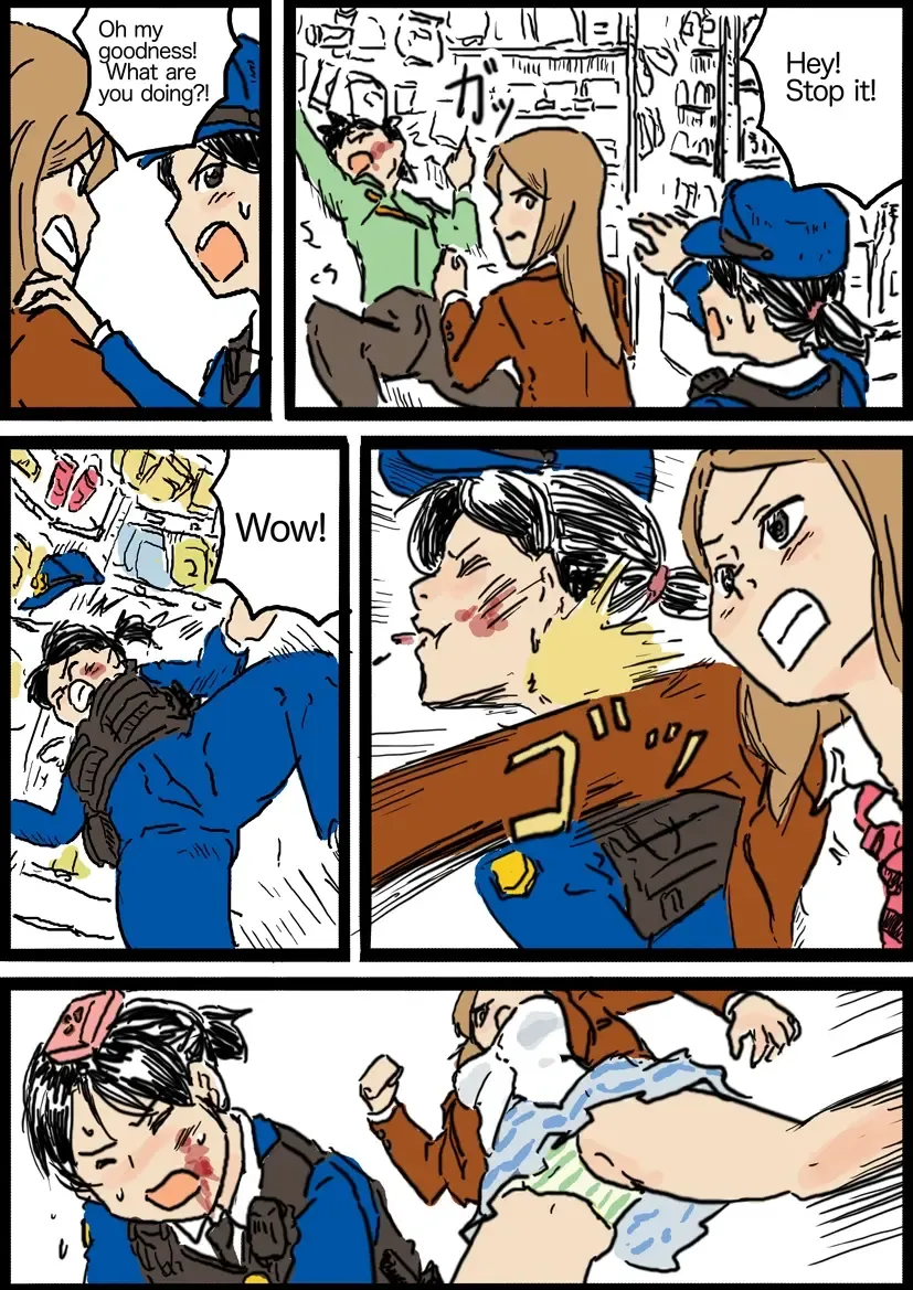 [Yutani] Policewoman VS Delinquent Girl Fhentai - Page 2