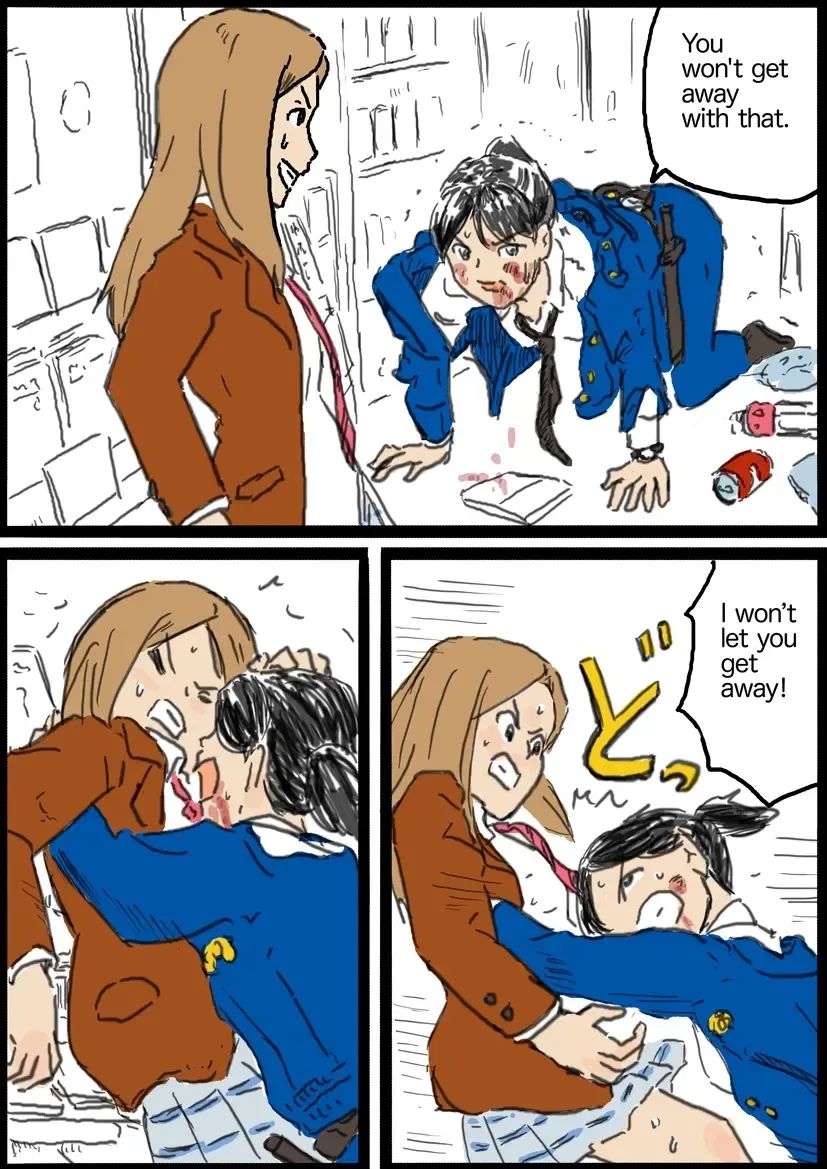 [Yutani] Policewoman VS Delinquent Girl Fhentai - Page 5