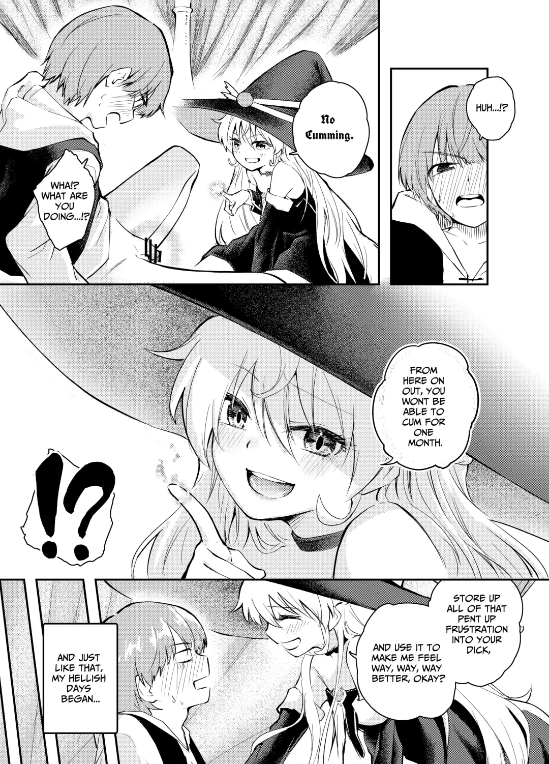[Hatsuyasumi] Wagamama Majo to Shasei Kinshi Seikatsu | Ejaculation Prohibition Life With A Selfish Witch Fhentai - Page 12