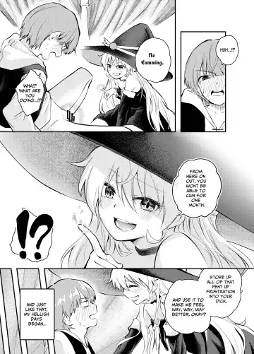 [Hatsuyasumi] Wagamama Majo to Shasei Kinshi Seikatsu | Ejaculation Prohibition Life With A Selfish Witch Fhentai - Page 12