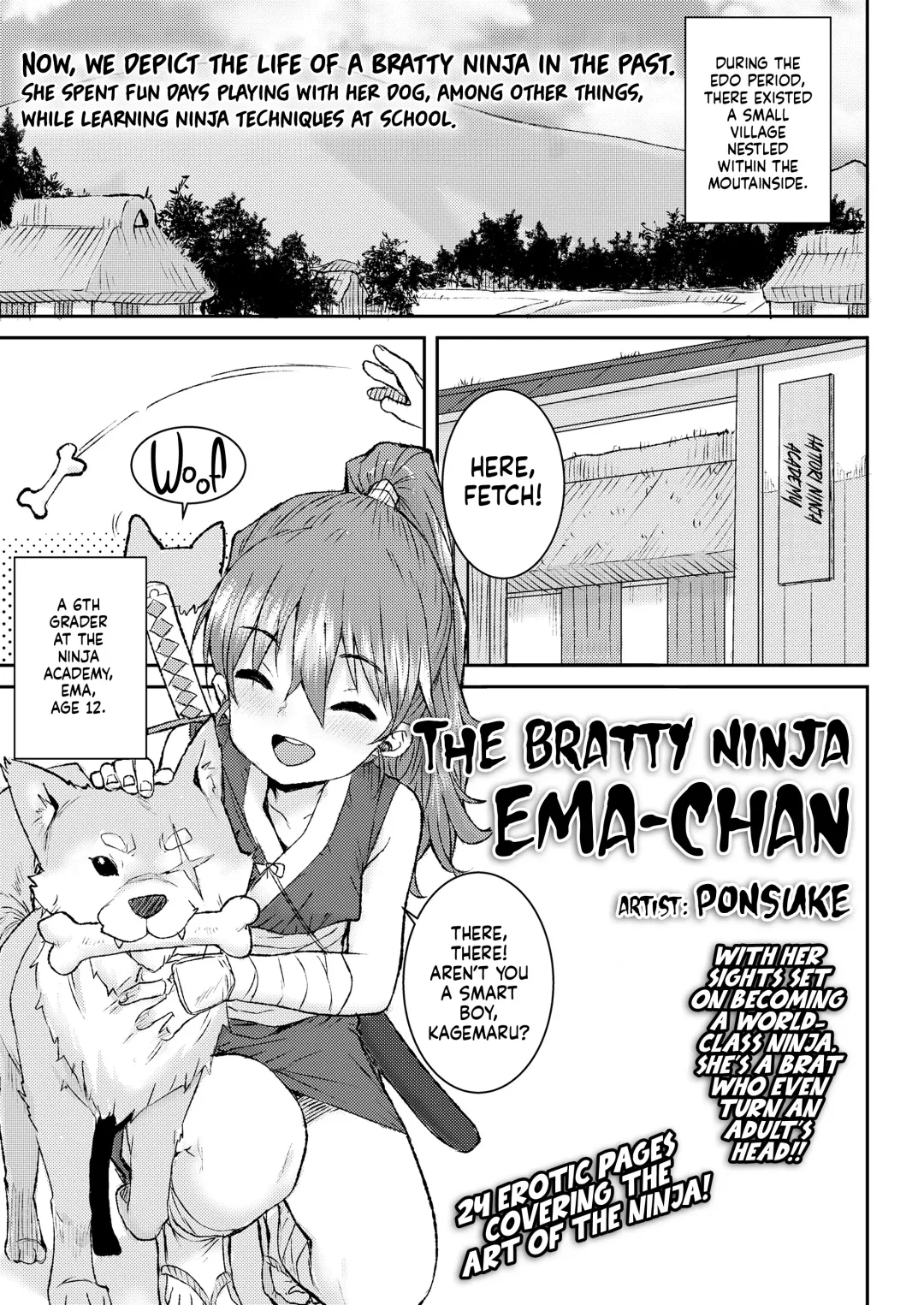 [Ponsuke] Mesugaki Ninja Ema-Chan | The Bratty Ninja Ema-Chan Fhentai - Page 1