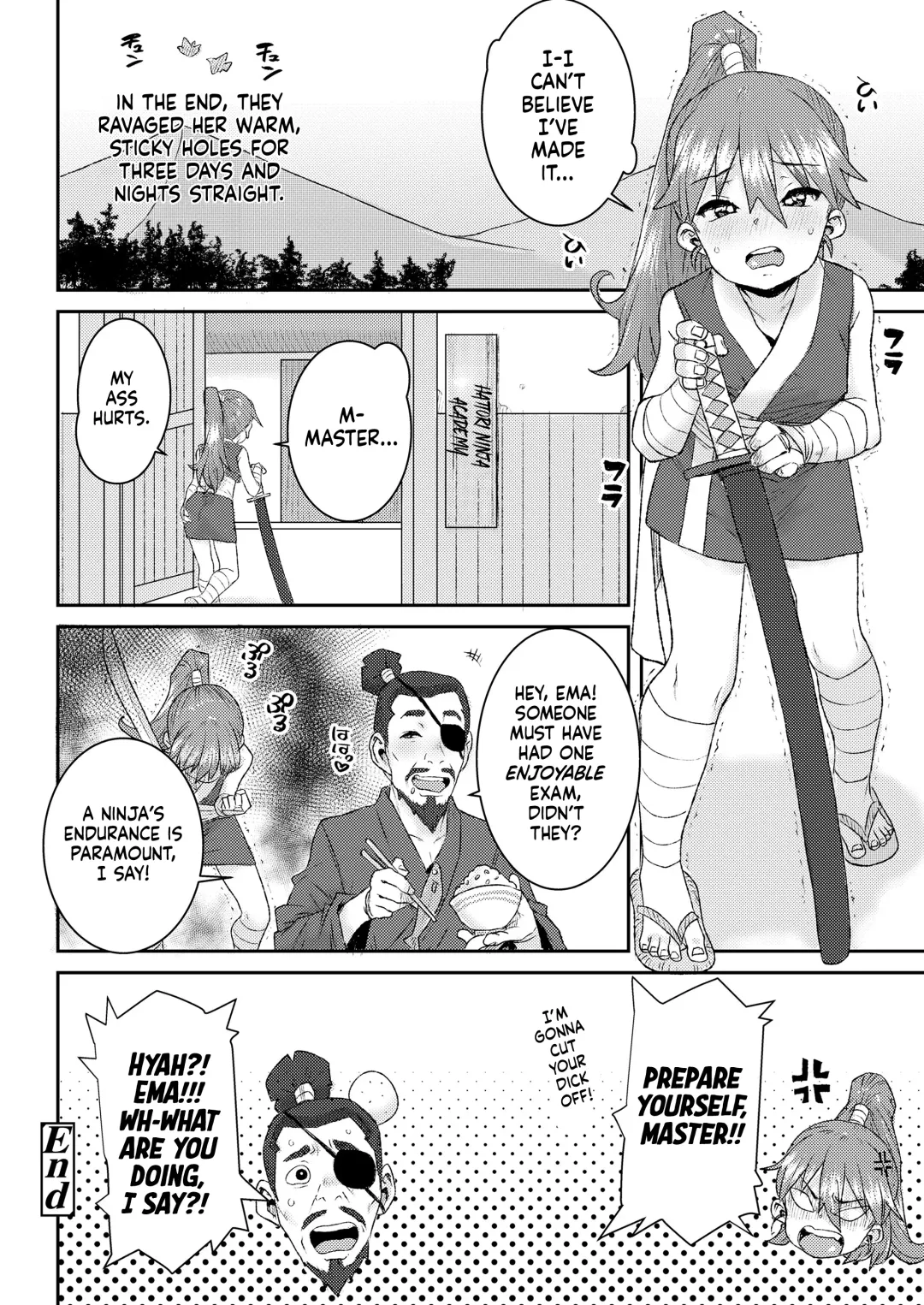 [Ponsuke] Mesugaki Ninja Ema-Chan | The Bratty Ninja Ema-Chan Fhentai - Page 24