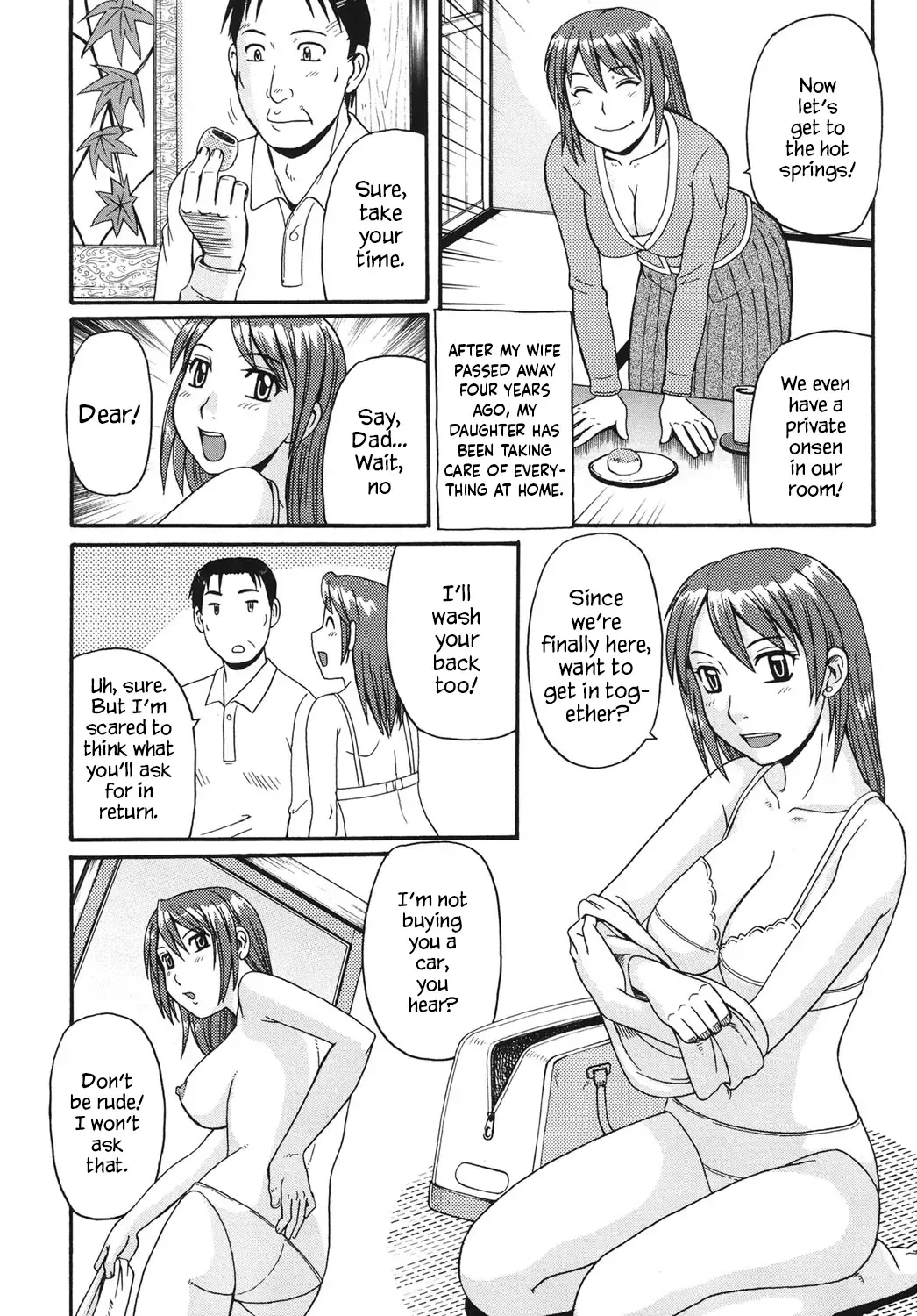 [Morris] Musume to Onsen | Going to the Hot Spring With My Daughter Fhentai - Page 4