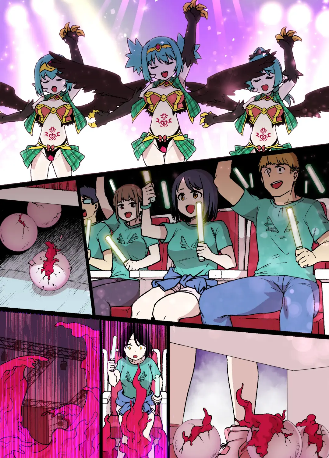 [Kusayarou] Harpy Musume no Sennou Shokushu Kan Live Fhentai - Page 10