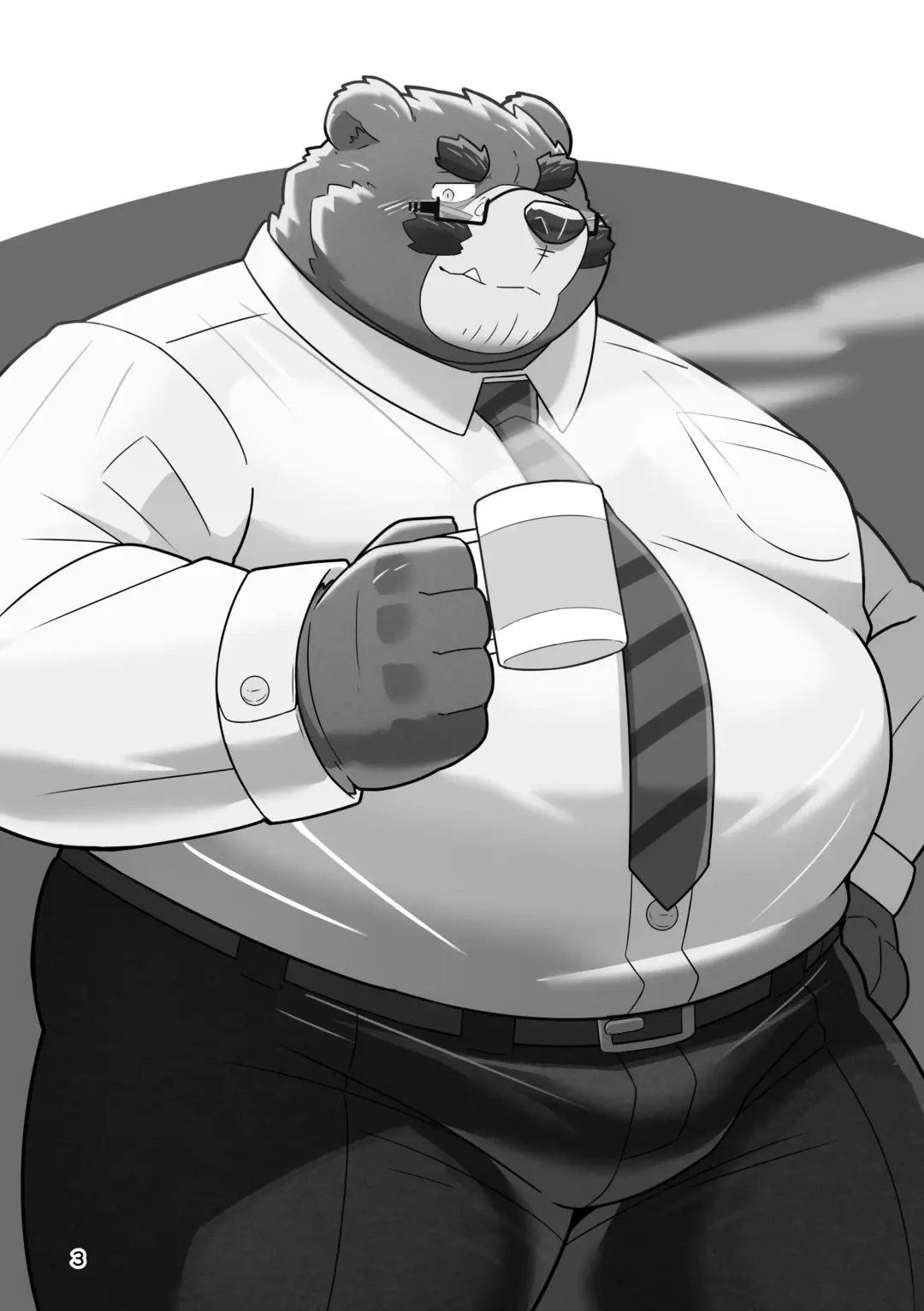 [Omo] Koibito wa kuma ♂ buchō! ? Fhentai - Page 1