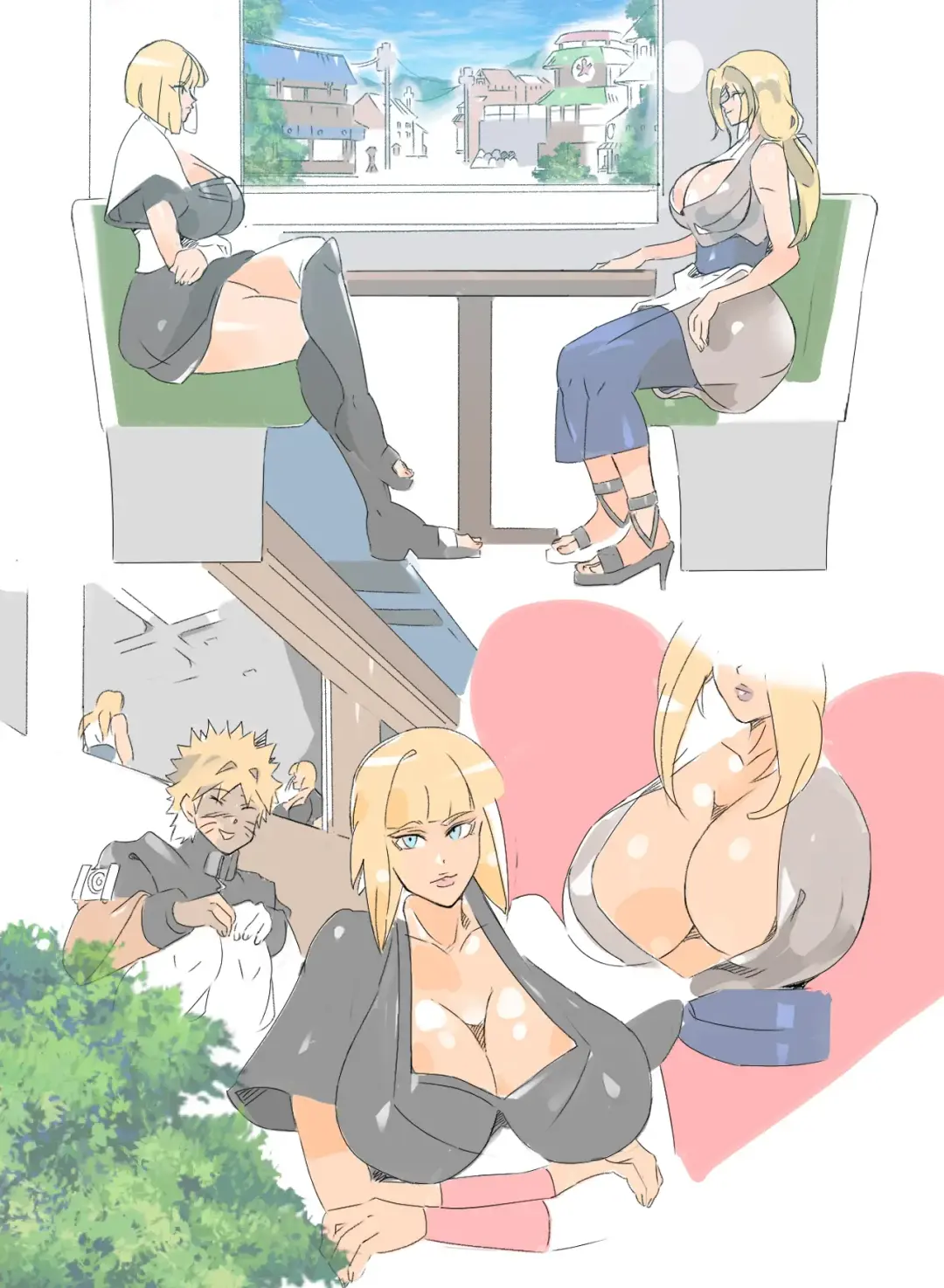 [Karyoten] Futari no Kinpatsu Kyonyuu no Onna-tachi o Chinpo no Horyo ni shimaru. Shuusei hon Fhentai - Page 1