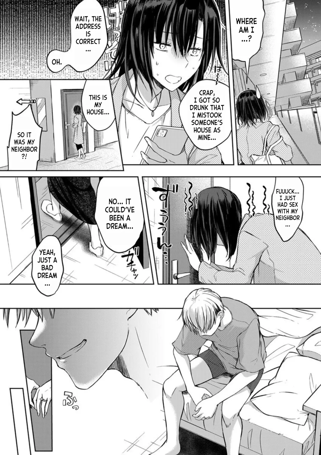 [Satou Ichito] Kekkon Majika no Misoji OL , Deisui Shite Kitaku go Soku Sex Shita Aite wa Rinjin Deshita!? 1 | A 30 Year Old Office Lady on the Verge of Marriage Comes Home Intoxicated, and has Sex with her Neighbor! 1 Fhentai - Page 12