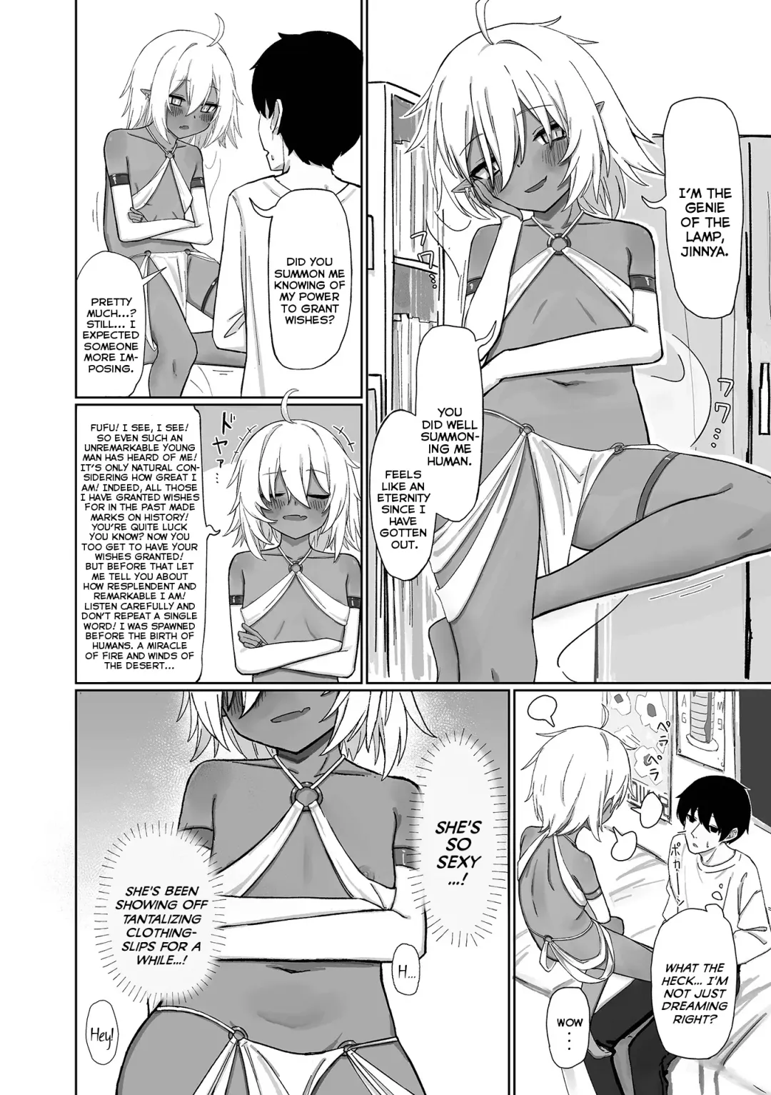 [Bonnou Obaa-chan] Jinnya to Mitsu no Onegai | Jinnya the Genie and the 3 Wishes Fhentai - Page 2
