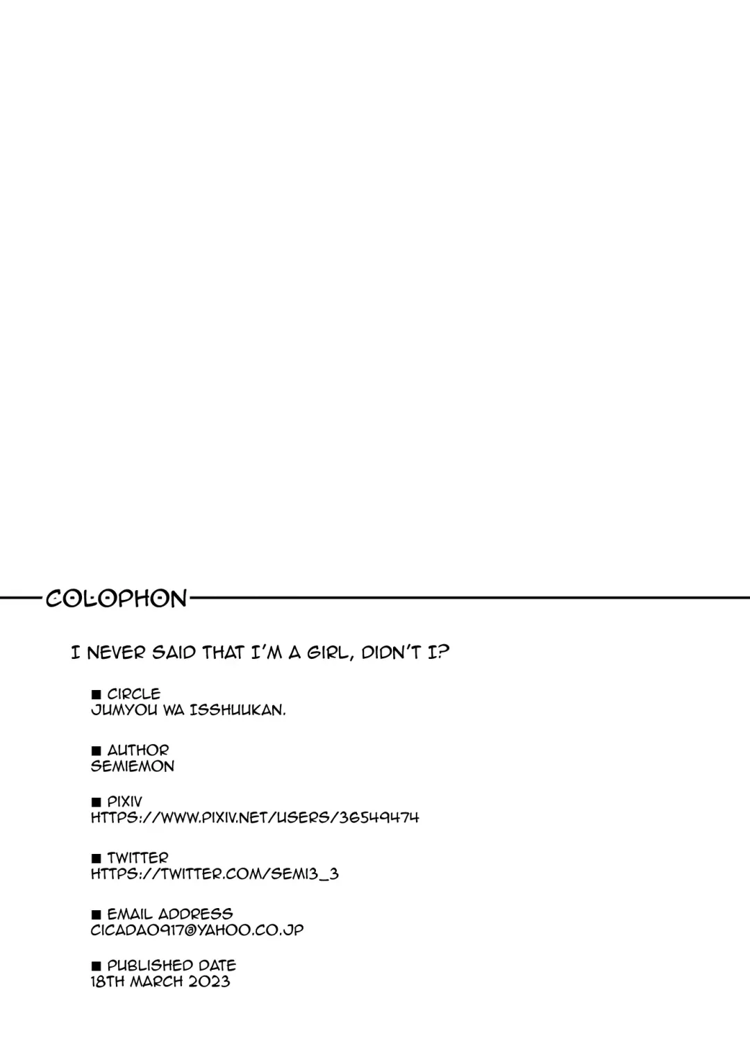 [Semiemon] Boku, Onnanoko da to wa Ittenai desu yo? | I Never Said I Was A Girl Fhentai - Page 19