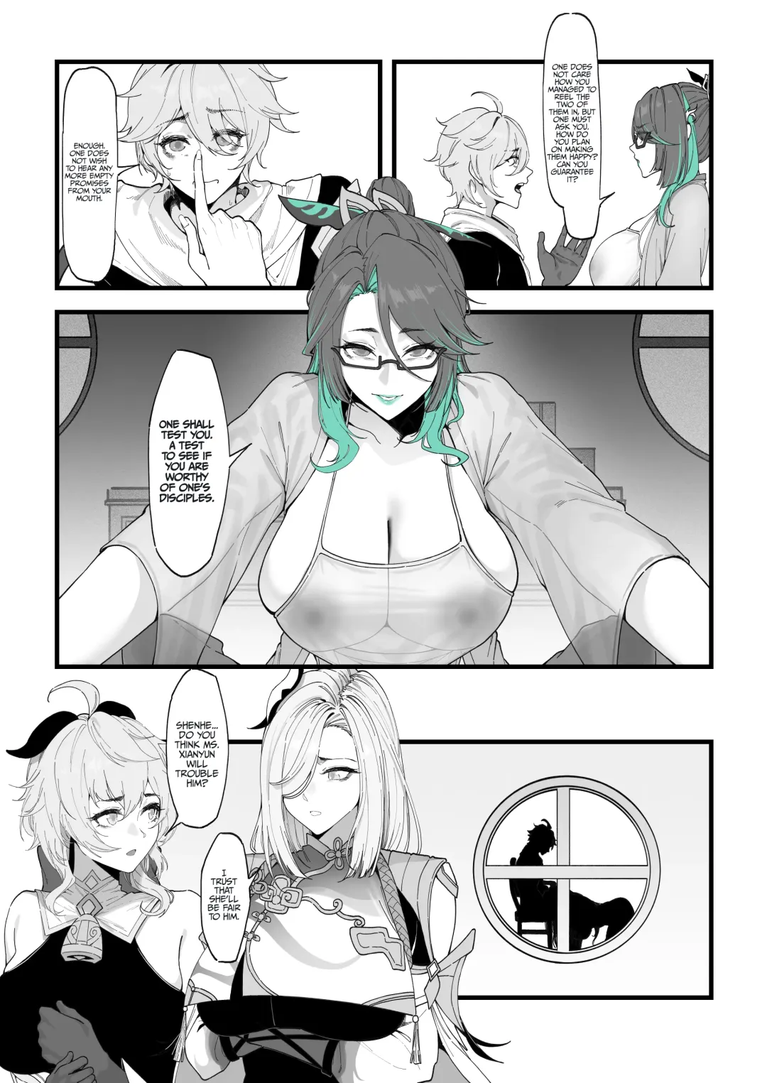 [Maskwolf] Xianyun: Sora no Shiren | Xianyun: A test for Aether (decensored) Fhentai - Page 6