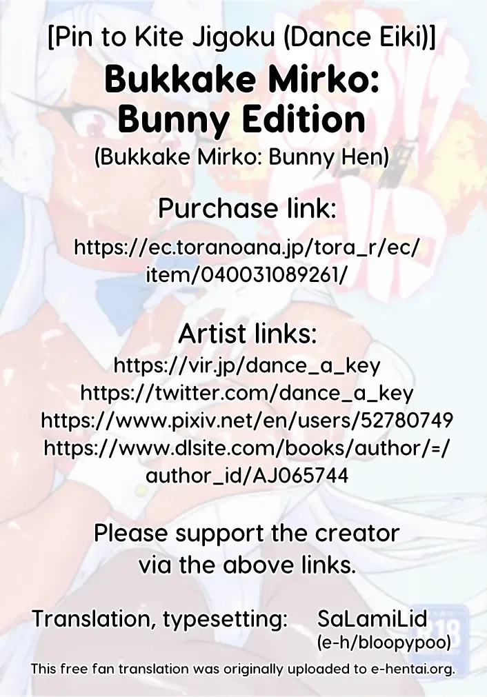 [Dance A Key] Bukkake Mirko: Bunny Hen | Bukkake Mirko: Bunny Edition Fhentai - Page 17