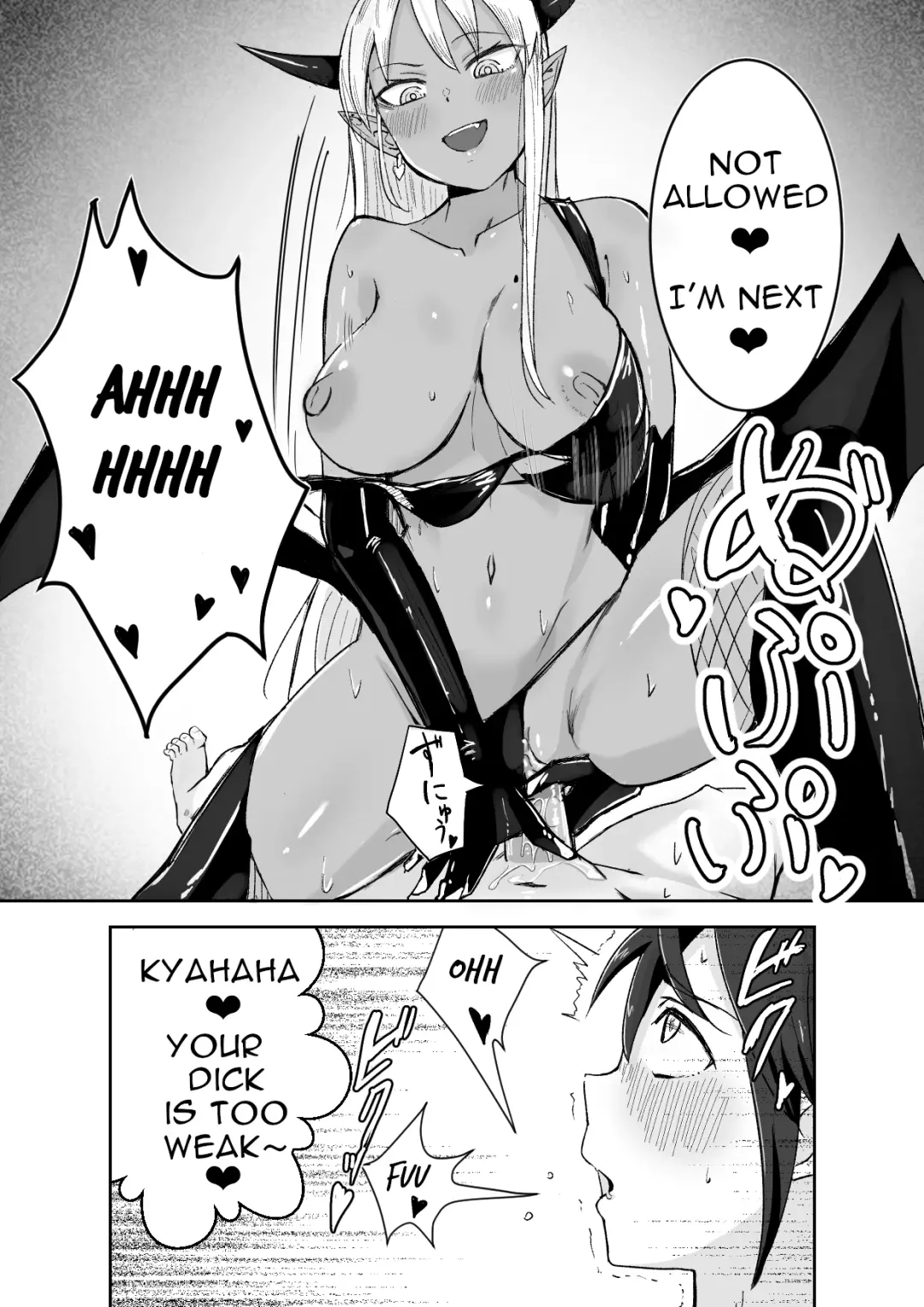 [Aibiki Mabo] Succubus ni Haiboku Shite Chitchana Teisobi o Tsukerarechau Ohanashi | Story about Losing to a Succubus and Made to Wear Small Chastity Belt Fhentai - Page 10