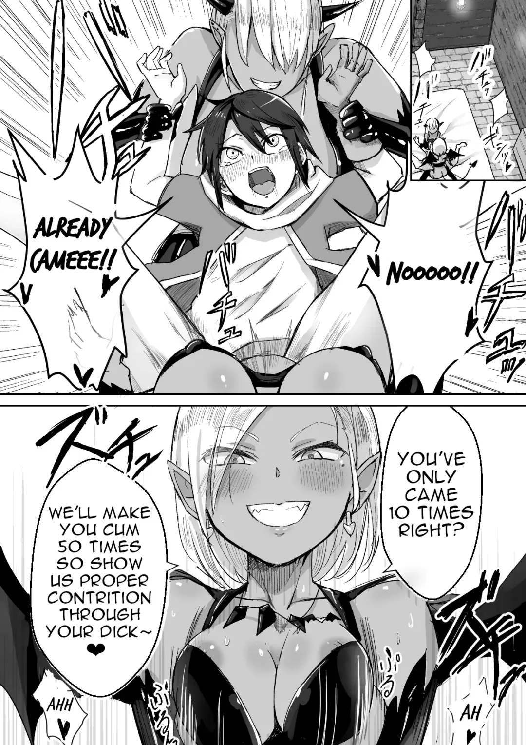 [Aibiki Mabo] Succubus ni Haiboku Shite Chitchana Teisobi o Tsukerarechau Ohanashi | Story about Losing to a Succubus and Made to Wear Small Chastity Belt Fhentai - Page 7