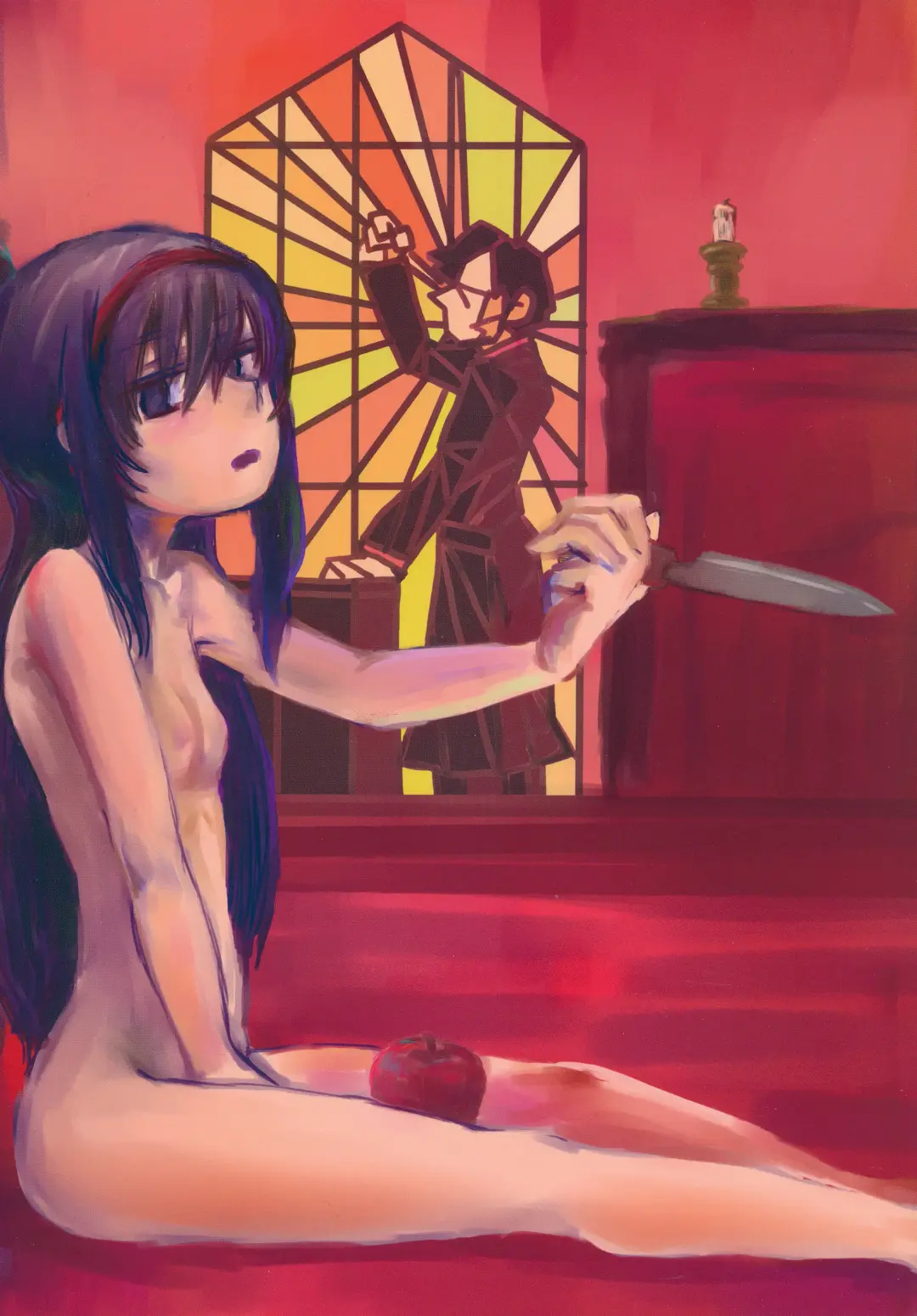 [Mikan No Kawa Houchikai No Shinsei] 6月の雨とナイフ Fhentai - Page 34