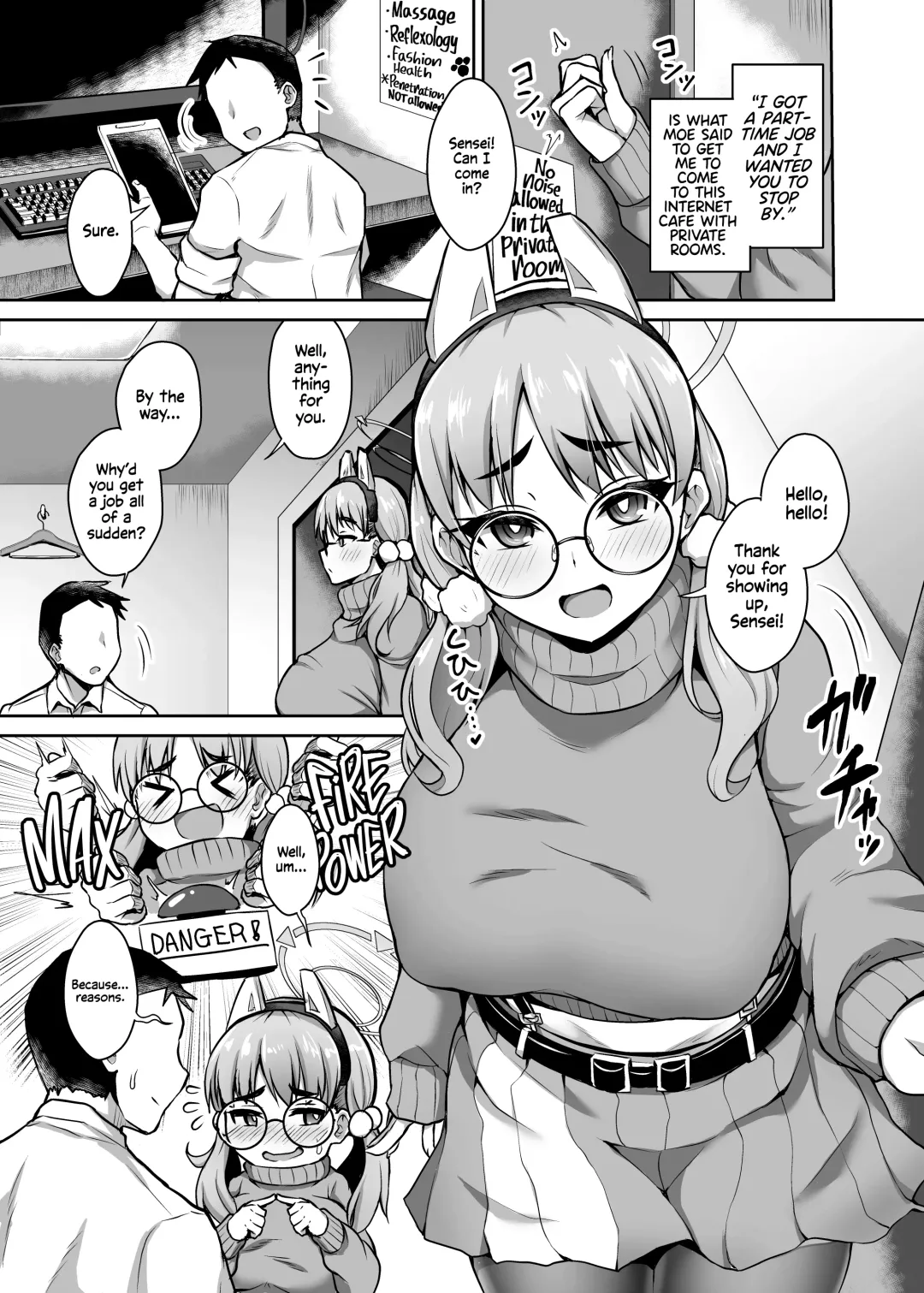 [Ikue Fuji] Kivotos Fuuzoku Kazekura Moe - Kivotos adult entertainment | Sexcapades in Kivotos - Kazekura Moe Fhentai - Page 2