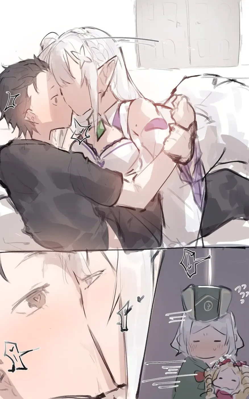 [Angel] Emilia x Subaru, Rem x Subaru Fhentai - Page 3
