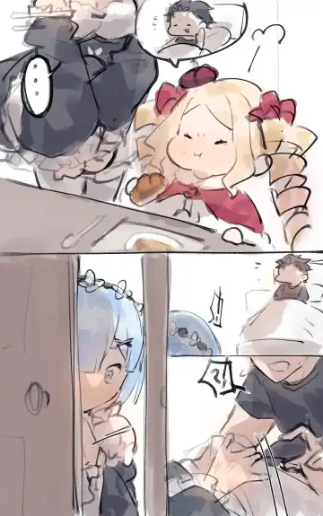 [Angel] Emilia x Subaru, Rem x Subaru Fhentai - Page 7