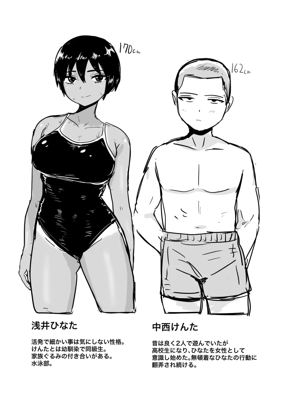 Boyish na Osananajimi to Taiyou no Shita de Asedaku Sex suru Hanashi Fhentai - Page 2