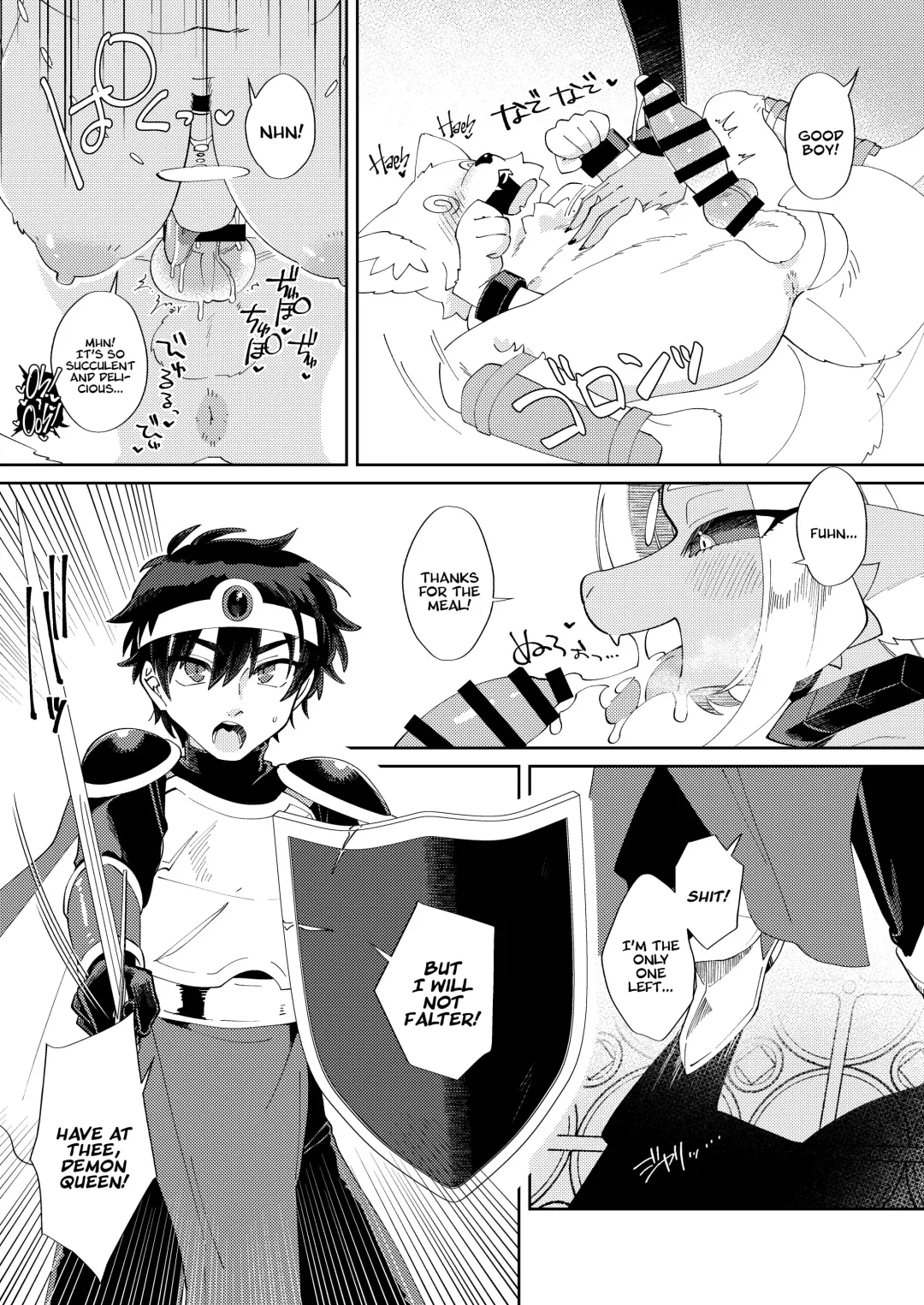 [Tanutan] Muteki no Maou dakara Yuusha kara Chikara wo Suitotte Kainarasu | The Demon Queen Was Invincible So The Hero Got All His Power Sucked From Him & Ended Up As Her Pet! Fhentai - Page 9