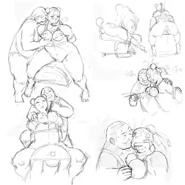 [Hyou] Anguish Battle (Street Fighter / King of fighters ) + site sketches Fhentai - Page 73