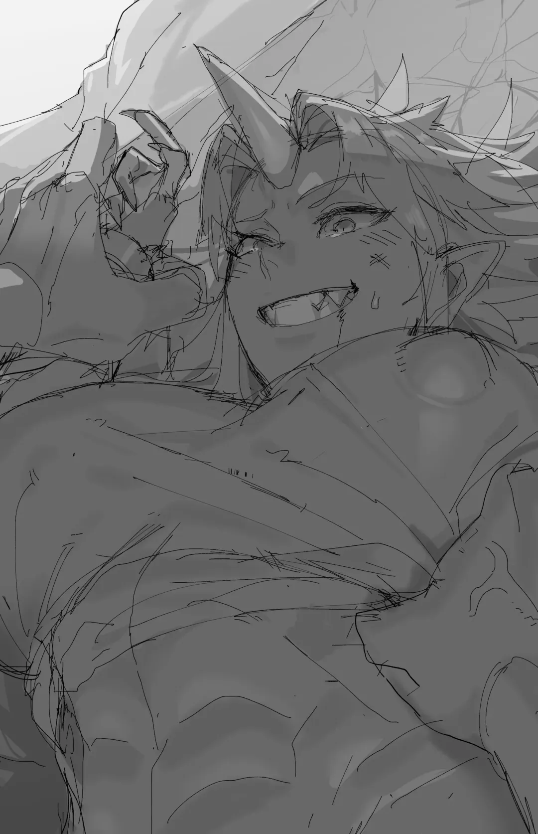 [Kugara] Yuugi Nee-san to Orc ga Kunzu Hoguretsu 2 | Yuugi Locked In A Grapple With An Orc 2 Fhentai - Page 41