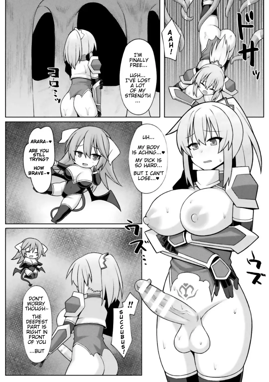 [Zinkurou] Futanari Seikishi to Kyuusei no Ori | Futanari Holy Knight and the Cage of Sperm-Draining Fhentai - Page 14