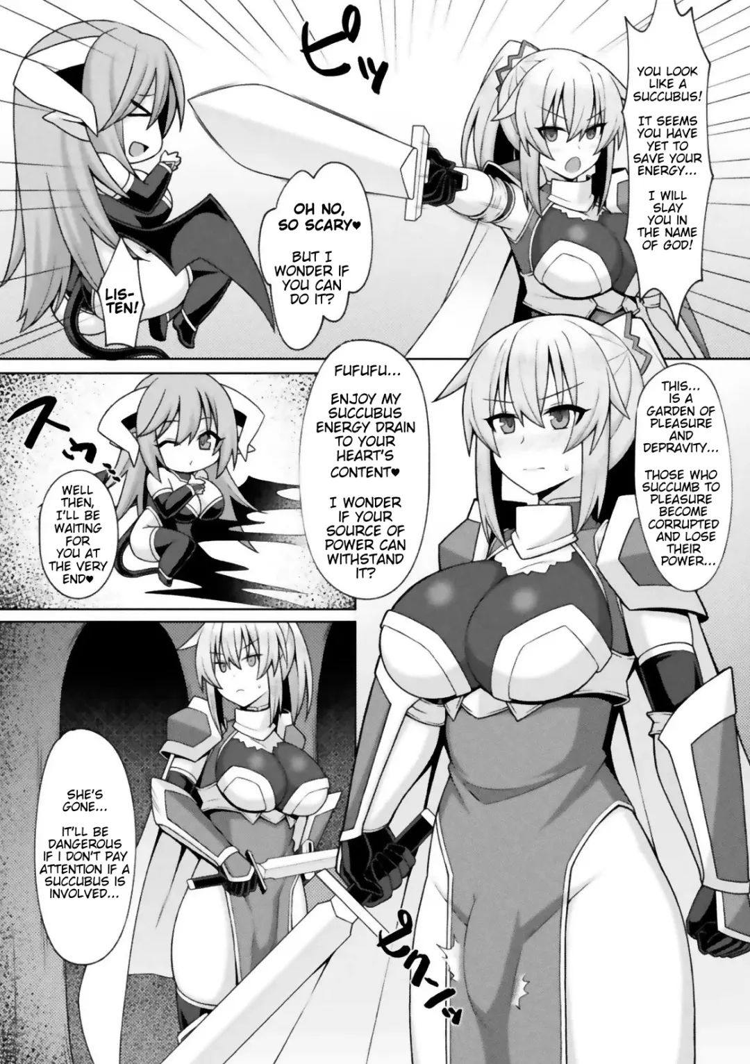 [Zinkurou] Futanari Seikishi to Kyuusei no Ori | Futanari Holy Knight and the Cage of Sperm-Draining Fhentai - Page 4