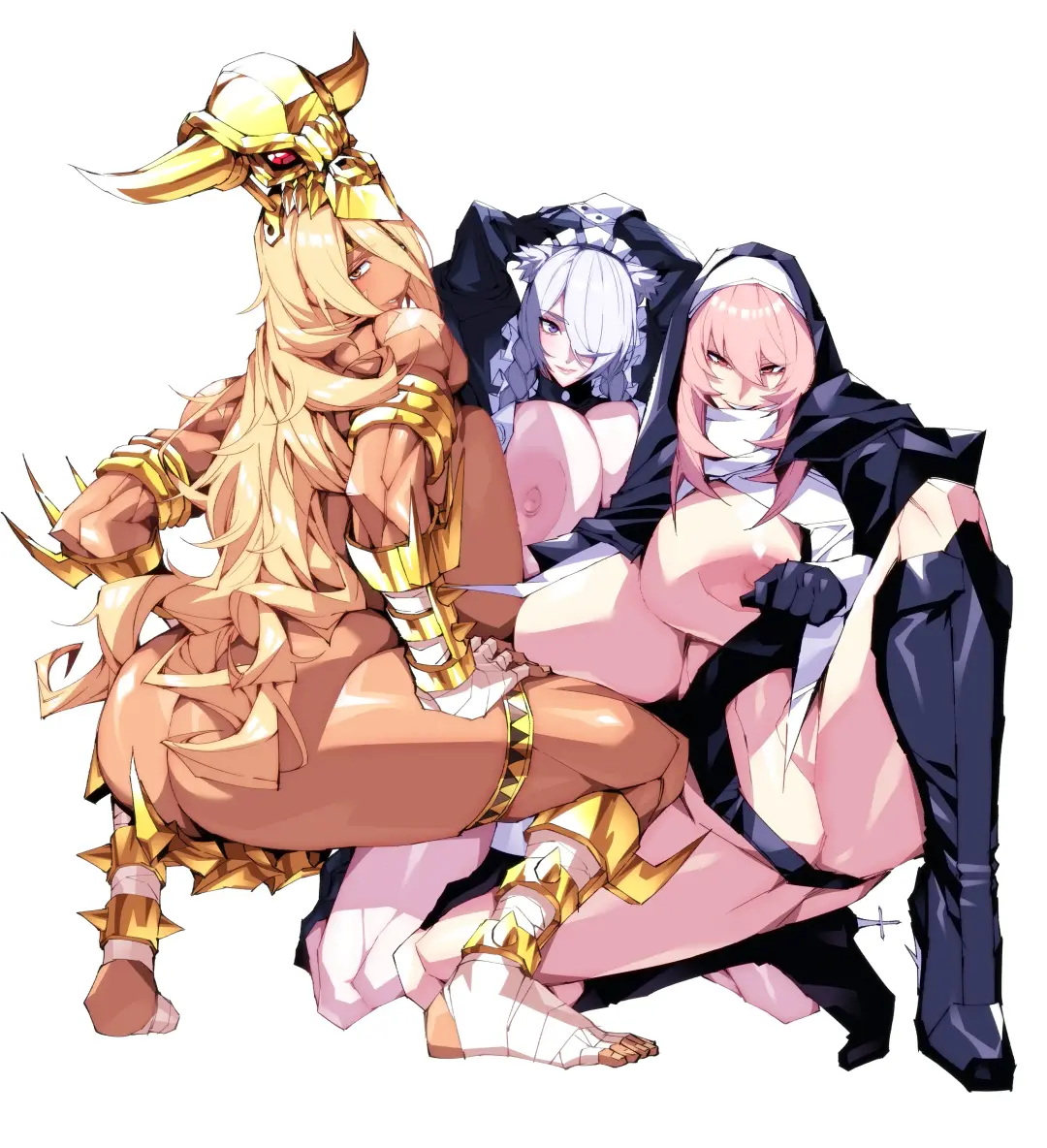 [Pobotto] Kyokon Tensei -Seiki Shijou Shugi na Isekai ni Tensei shita no de Bakunyuu Bijo to Hame Makuri -Gyaru Amazon & Inran Sister Hen- Fhentai - Page 49