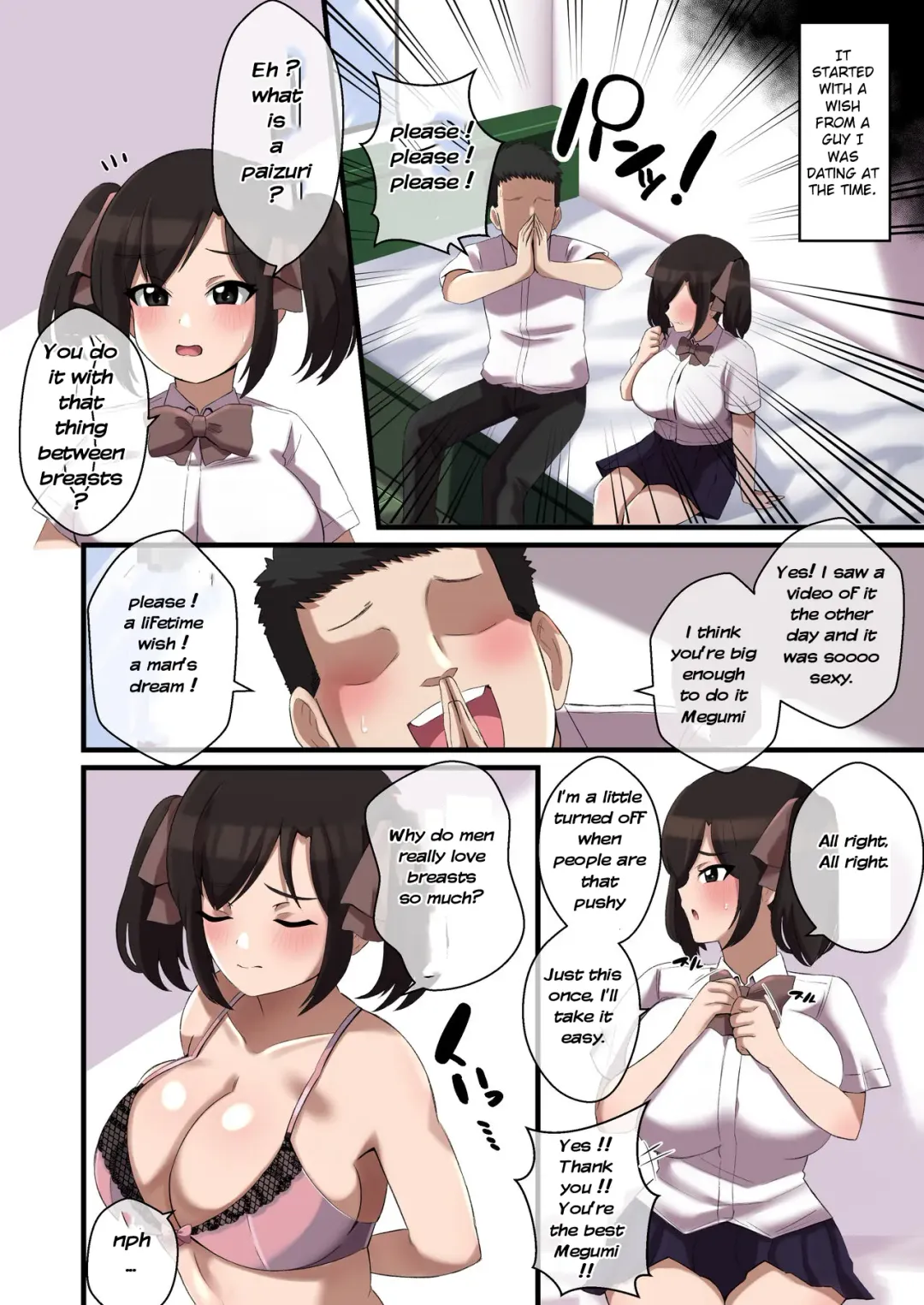[Shake Chazuke] Paizuri ga Sugoi to Uwasa no ko | Great-famed paizuri girl Fhentai - Page 7