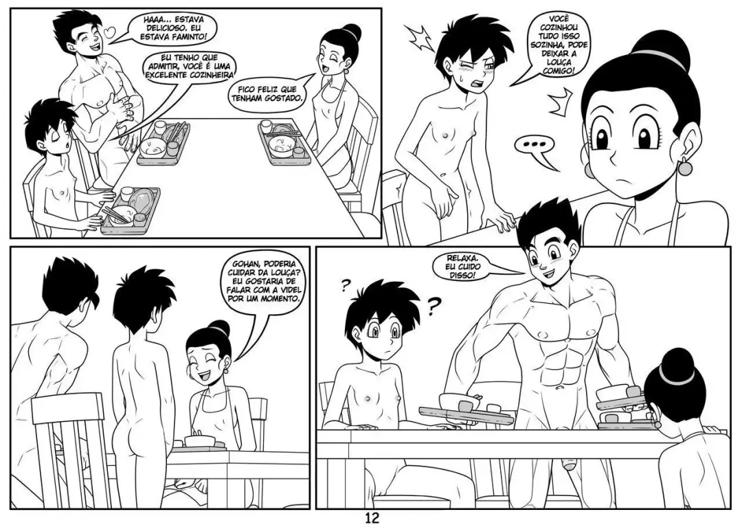 [Gohan - Incognitymous] Dragon Ball  Z GOHAN CHICHI VIDEL HENTAI incognitymous Fhentai - Page 13