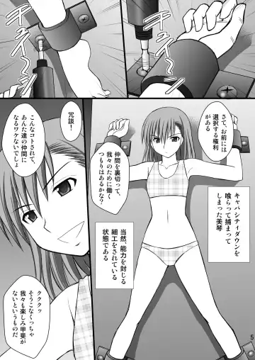 [Kittsu] Seishin Houkai suru made Kusuguri Makutte Ryoujoku Shitemiru Test III Mikoto Zettaizetsumei Mesudorei Hen Fhentai - Page 4