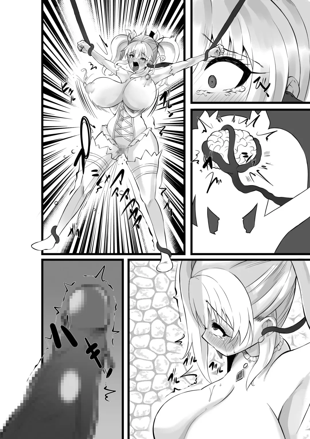Mahou Shoujo Saint Lily Shinshoku ~Mahou Shoujo ga Ecchi na Teki ni Haiboku Shite Akuochi Kaijin-ka Suru Made~ - Magical girl Saint Lily Erosion Fhentai - Page 61