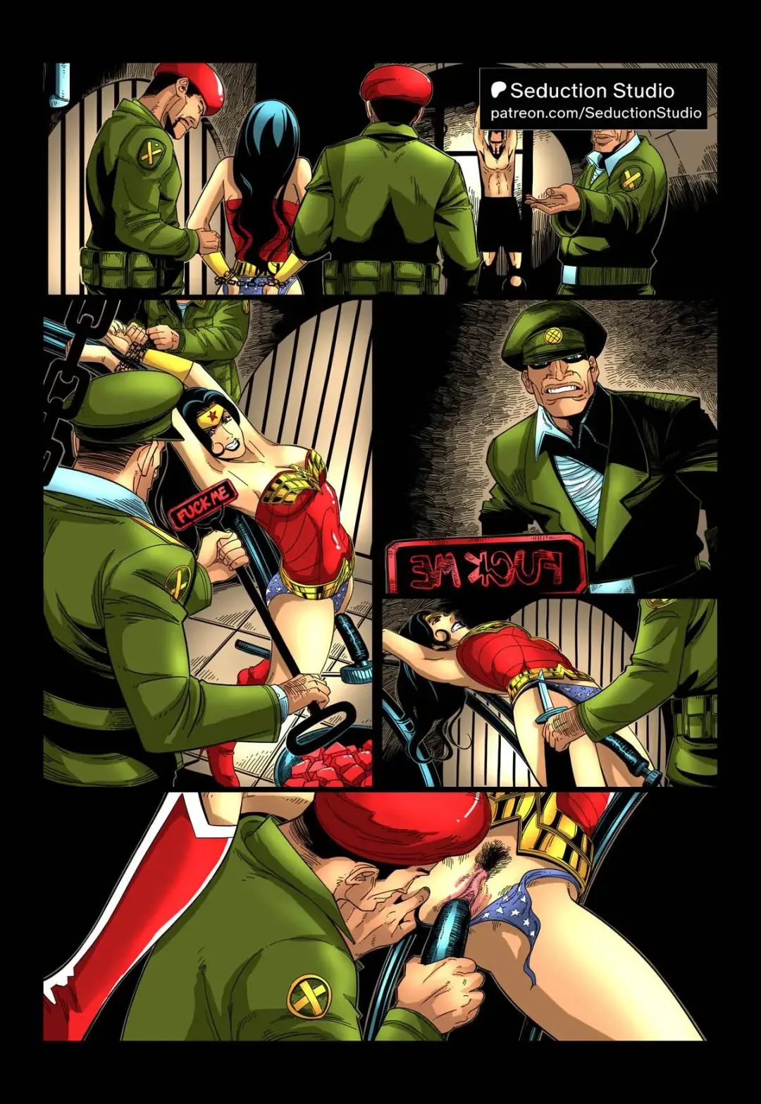 Wonder Woman in trouble. Fhentai - Page 1