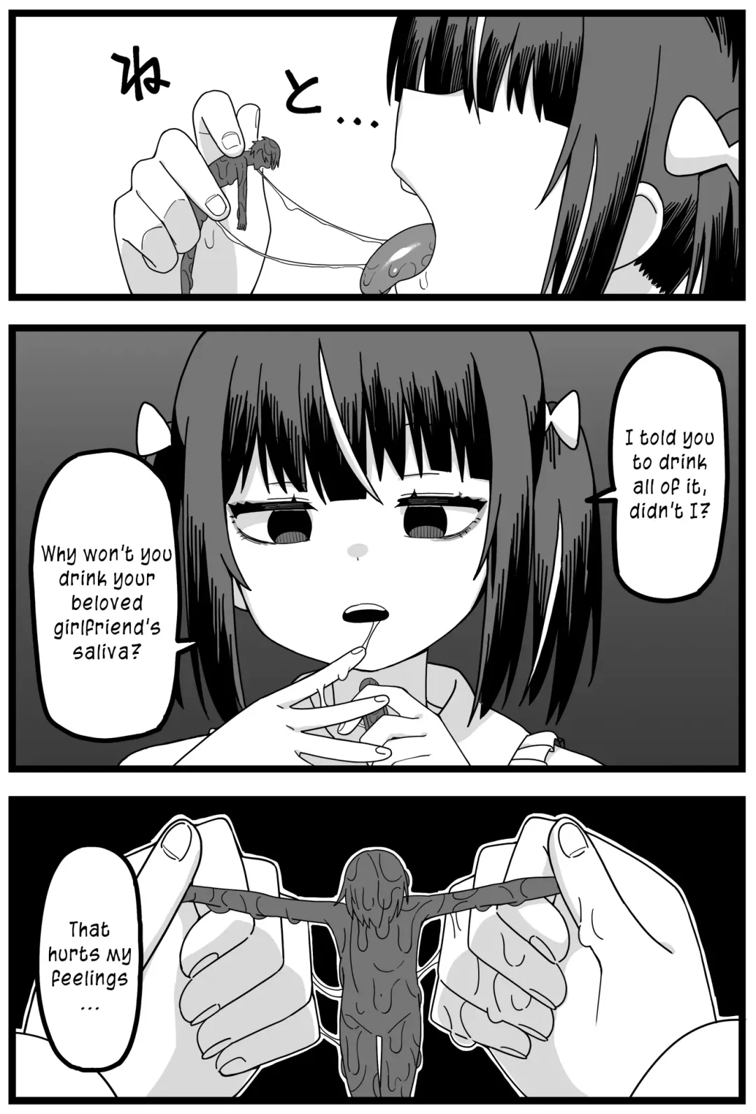 [Shiheki] Uwaki ga Barete Kanojo ni Chiisaku Sarete Taberareru Manga | Caught Cheating, Shrunk, and Eaten by His Girlfriend Fhentai - Page 15