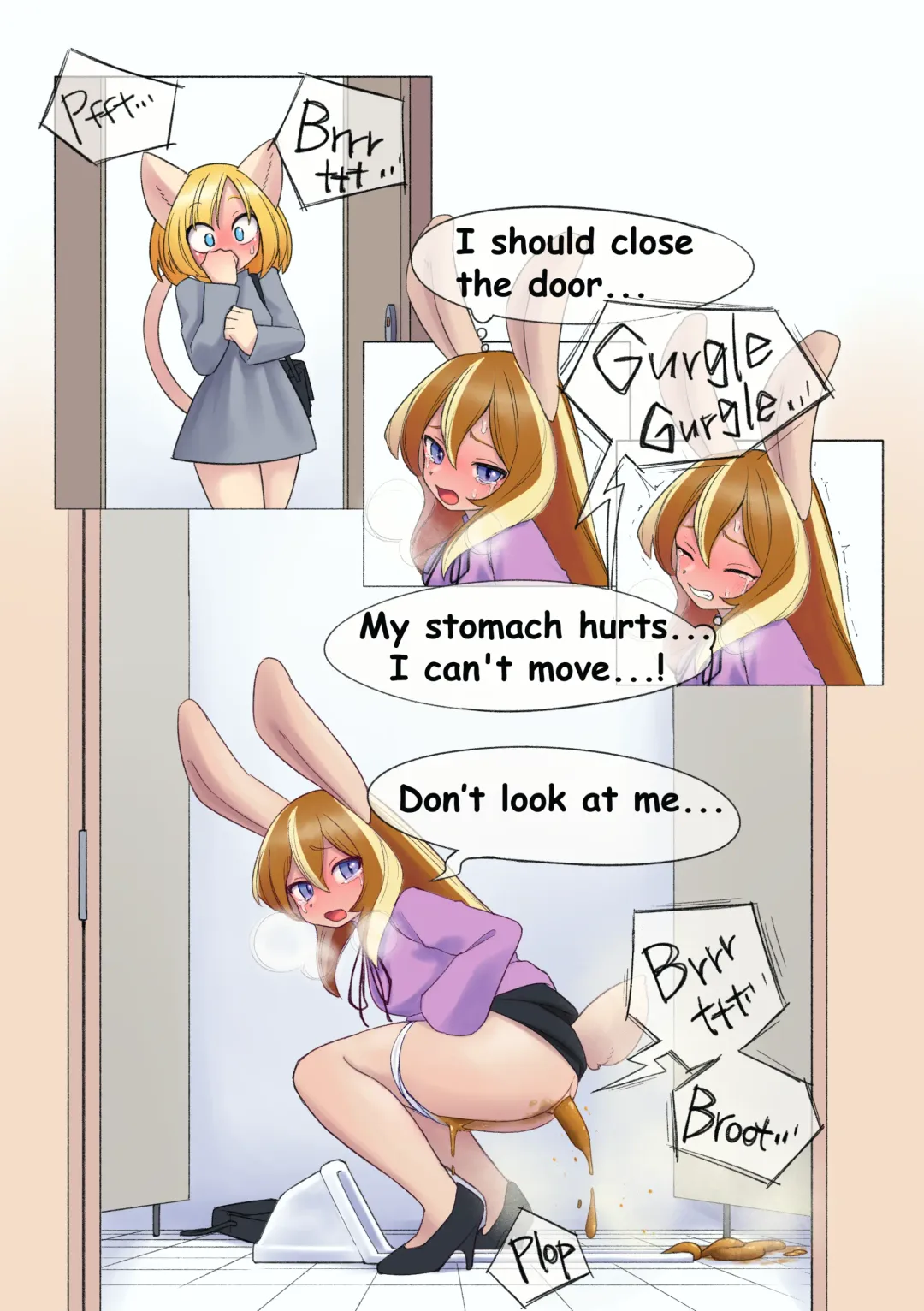 [Uno Usaya] Emergency on Public Restroom Fhentai - Page 9
