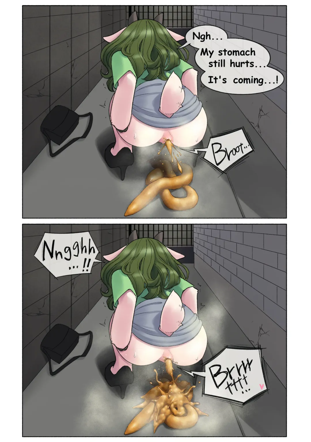 [Uno Usaya] Big Deer Girl Takes Big Poop Fhentai - Page 6