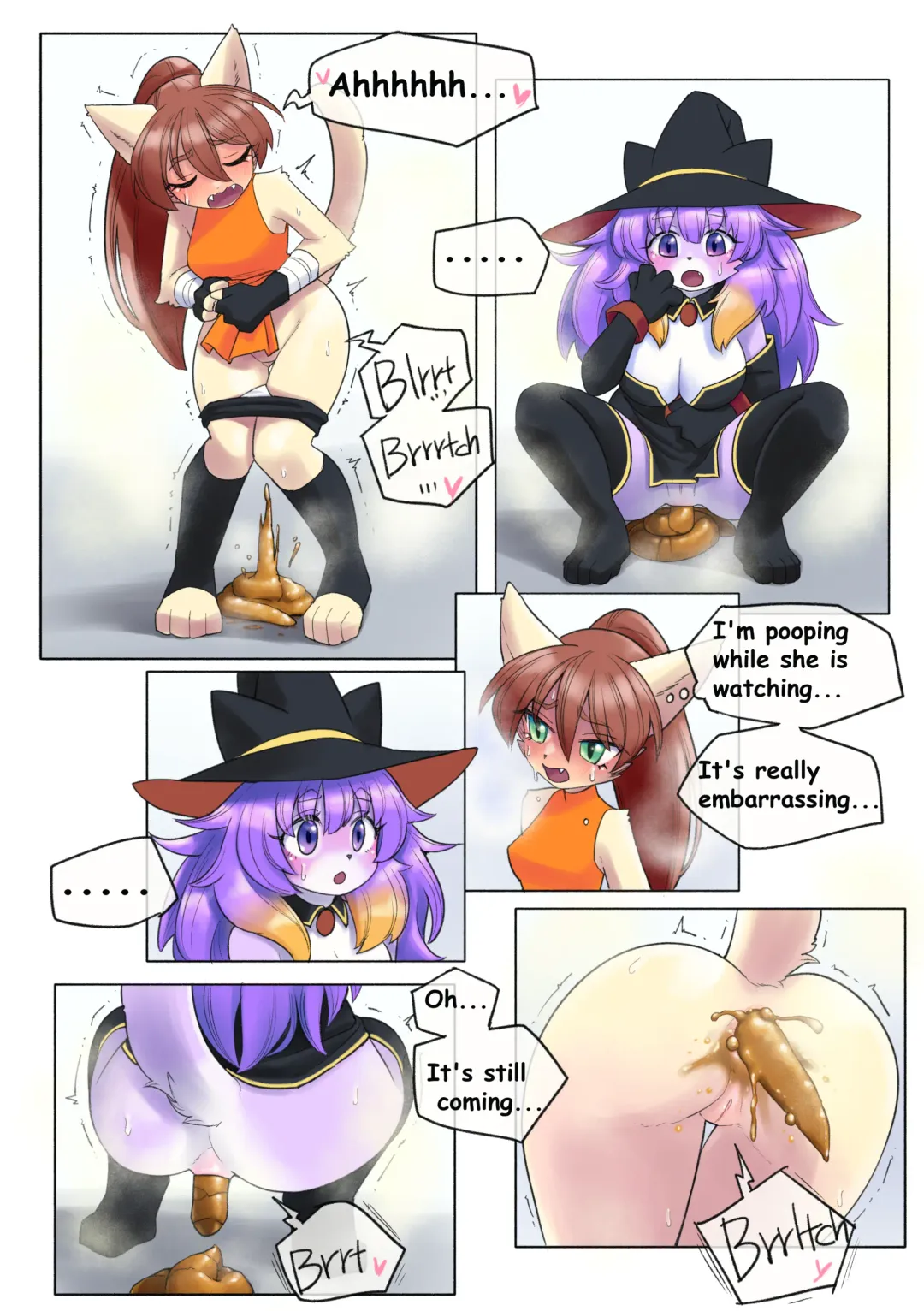 [Uno Usaya] Waiting in Line While Holding her Poop Fhentai - Page 12