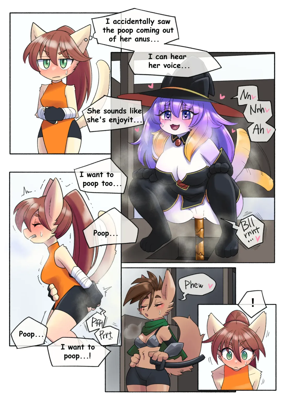 [Uno Usaya] Waiting in Line While Holding her Poop Fhentai - Page 4