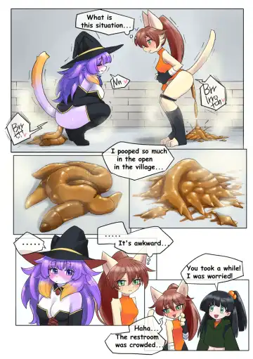 [Uno Usaya] Waiting in Line While Holding her Poop Fhentai - Page 13