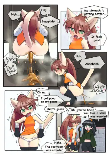 [Uno Usaya] Waiting in Line While Holding her Poop Fhentai - Page 6