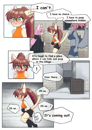 [Uno Usaya] Waiting in Line While Holding her Poop Fhentai - Page 9