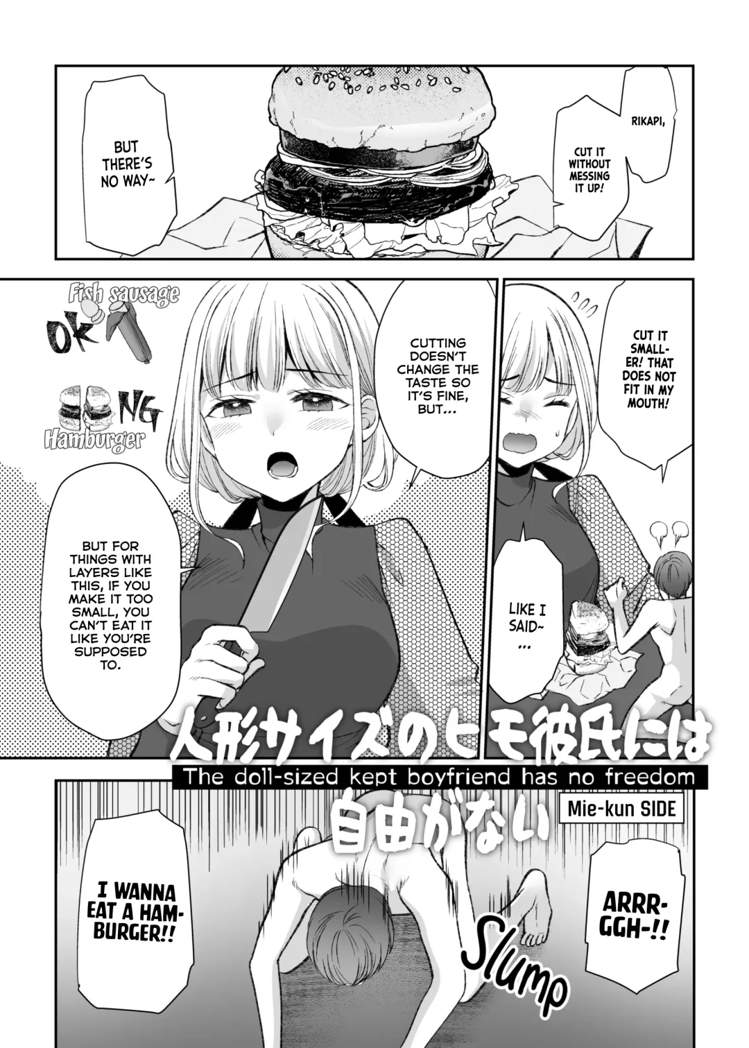 [Sakura Hanatsumi] Ningyou Size no Himo Kareshi ni wa Jiyuu ga Nai | The doll-sized kept boyfriend has no freedom Fhentai - Page 27
