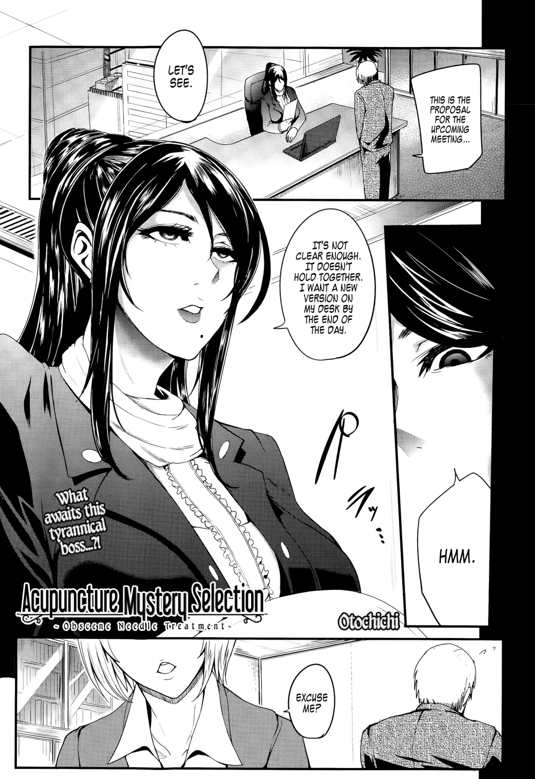[Otochichi] Shinkyuu Ura Course ~Hentai Harichiryou~ | Acupuncture Mystery Selection Fhentai - Page 1
