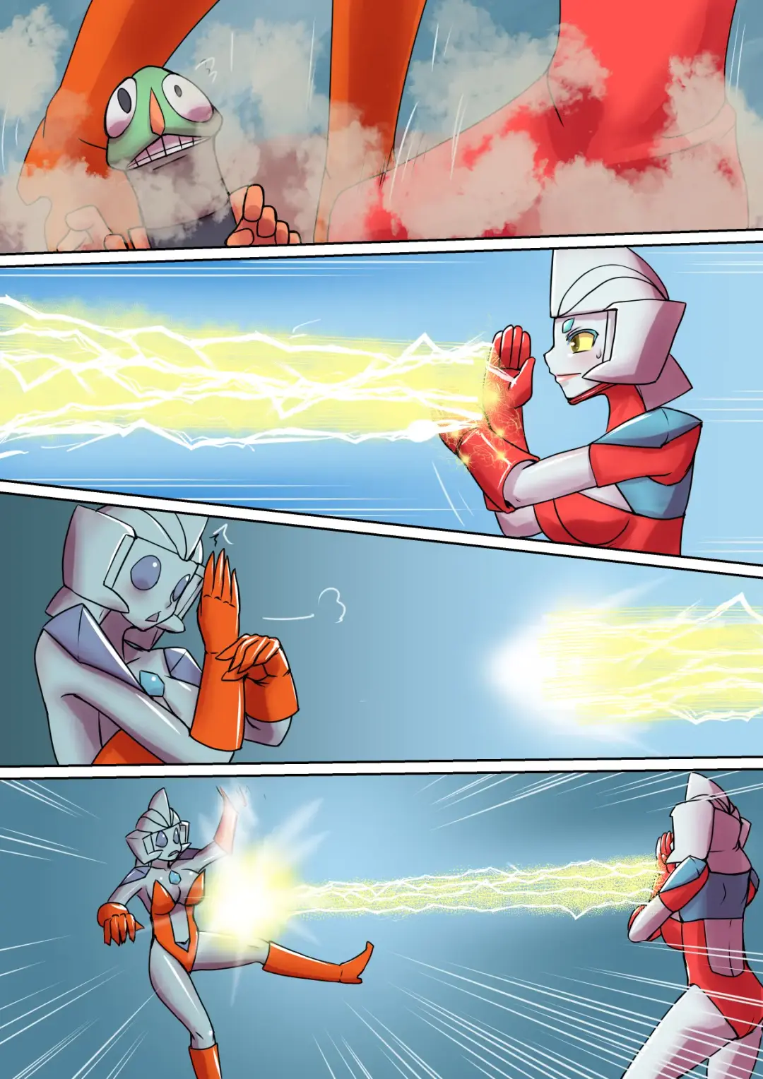 Tokusatsu Heroine Series - Rusty Comet Ch. 5 "Rusty Comet VS Rusty Comet" Fhentai - Page 10