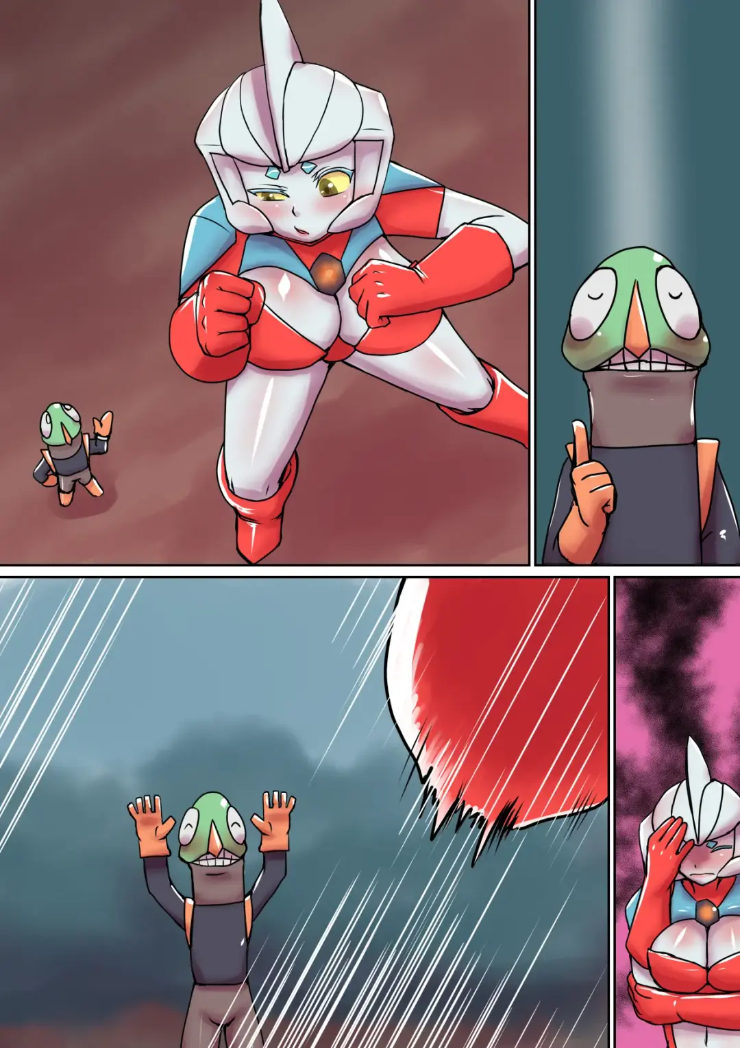 Tokusatsu Heroine Series - Rusty Comet Ch. 5 "Rusty Comet VS Rusty Comet" Fhentai - Page 15