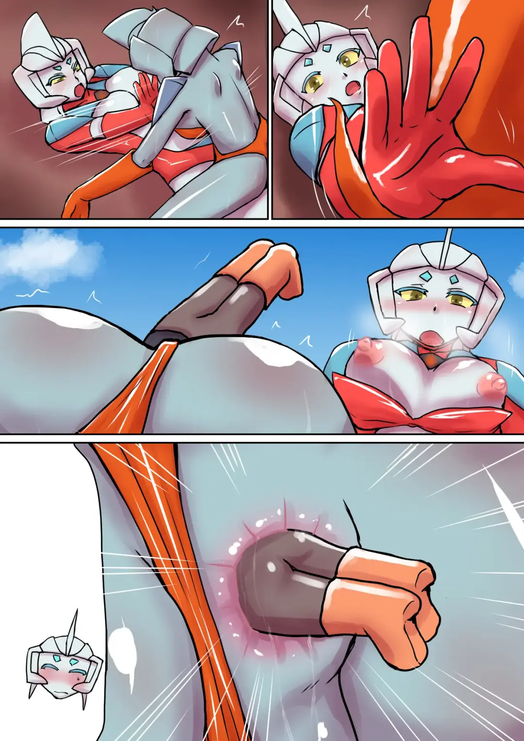 Tokusatsu Heroine Series - Rusty Comet Ch. 5 "Rusty Comet VS Rusty Comet" Fhentai - Page 38