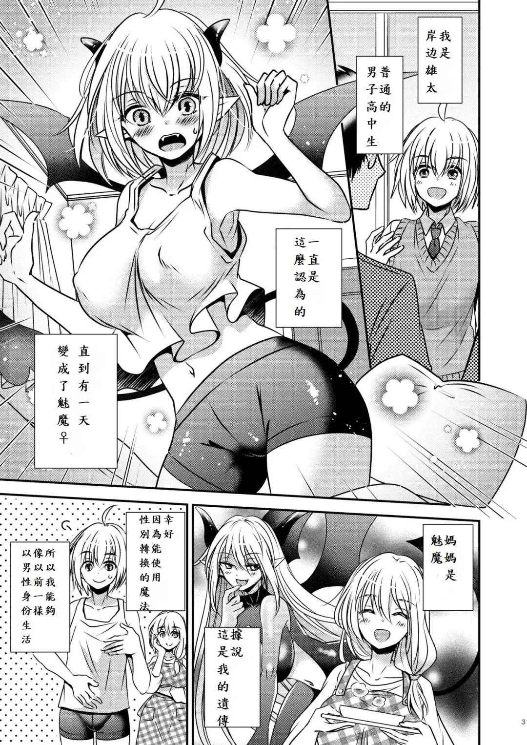 親友♂ときどきサキュバス♀ Fhentai - Page 3
